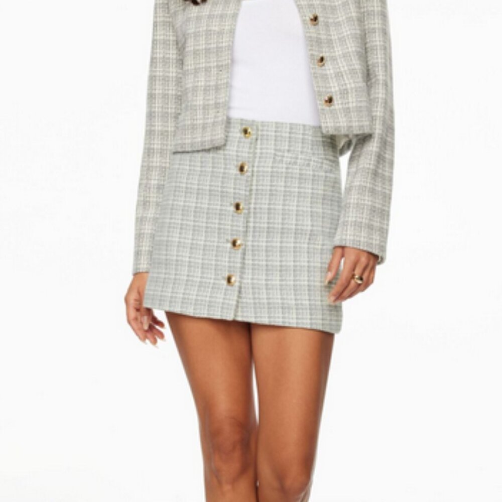 DYNAMITE - Beatrice Tweed Mini Skirt - Size S